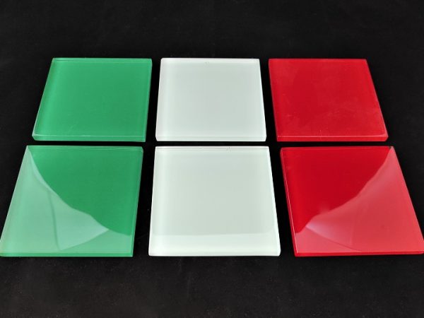 Mattonelle in vetro Tricolore italiano