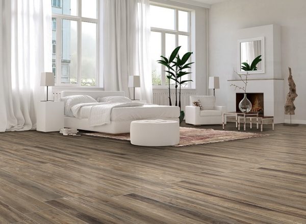 Gres porcellanato effetto legno Moka