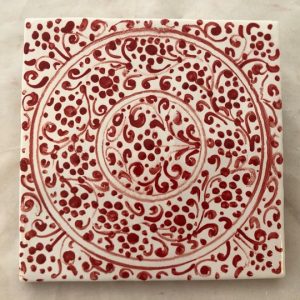 ceramica Montelupo rossa