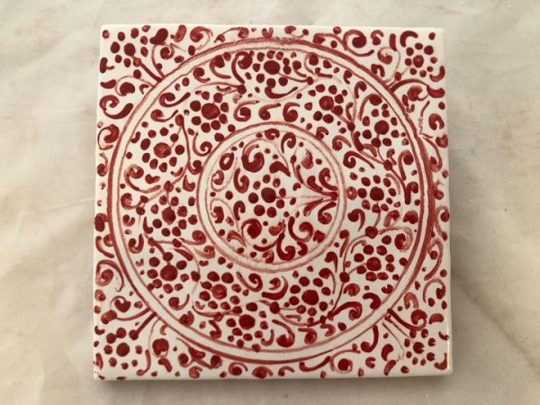ceramica Montelupo rossa