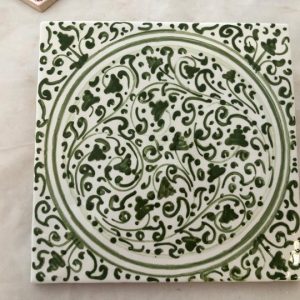 ceramica verde Montelupo