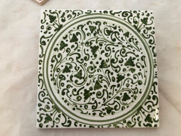 ceramica verde Montelupo