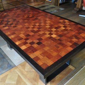 piano tavolo mosaico legno