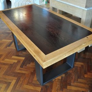 tavolo rovere e wenge
