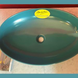 Lavabo in ceramica Ocean Jasper blu