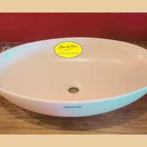 Lavabo in ceramica Boat Opal Cream