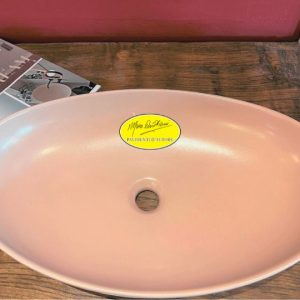 Lavabo da appoggio vessel morganite rosa