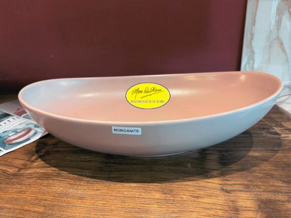 Lavabo da appoggio vessel morganite rosa