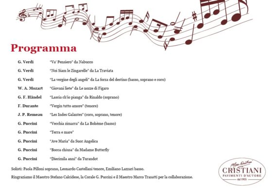 concerto corale puccini programma
