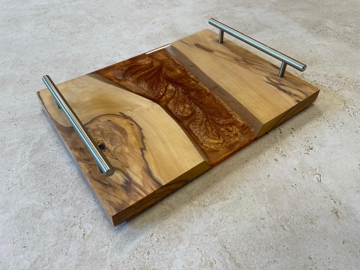 idea vassoio resina legno