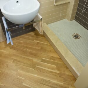 parquet massello bagno